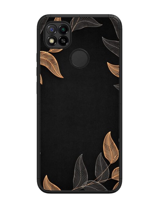 Foliage Art Glossy Metal Phone Cover for Xiaomi Redmi 9 Zapvi