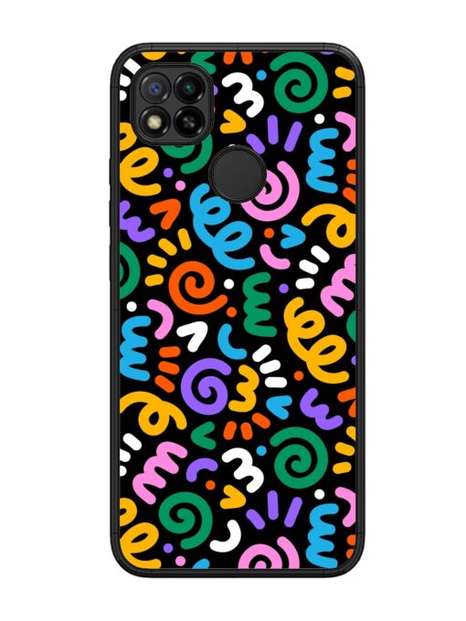 Colorful Seamless Vector Glossy Metal Phone Cover for Xiaomi Redmi 9 Zapvi