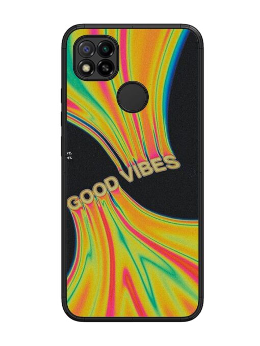 Good Vibes Glossy Metal Phone Cover for Xiaomi Redmi 9 Zapvi