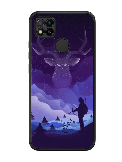 Deer Forest River Glossy Metal Phone Cover for Xiaomi Redmi 9