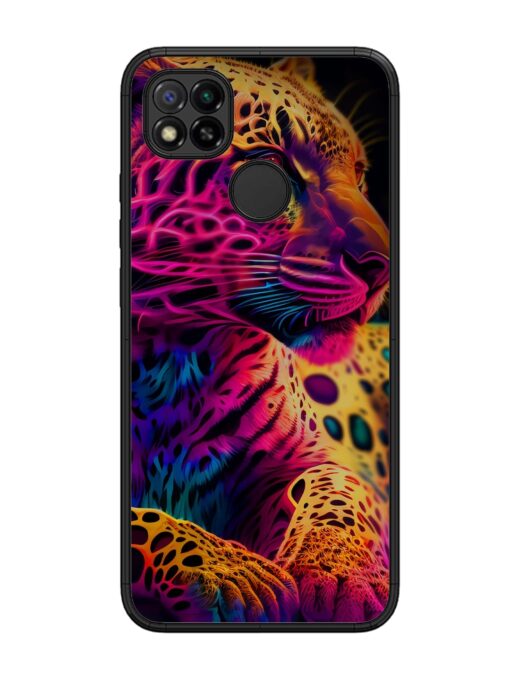 Leopard Art Glossy Metal Phone Cover for Xiaomi Redmi 9