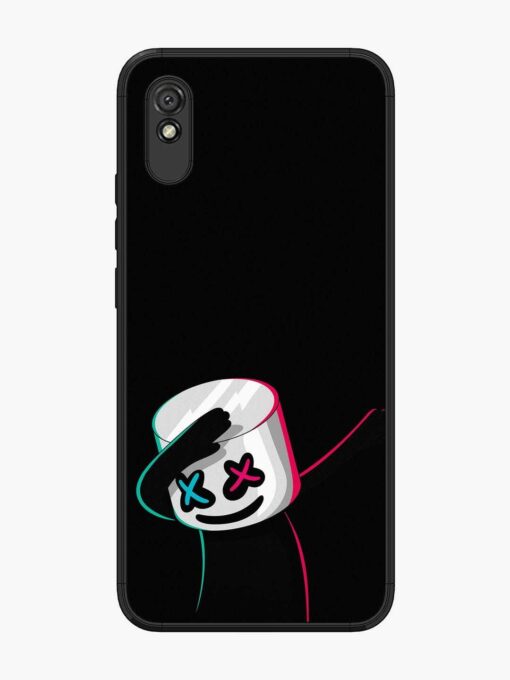 Black Marshmallow Glossy Metal Phone Cover for Xiaomi Redmi 9A