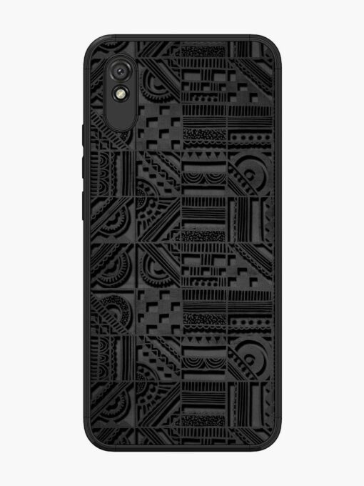 Seamless Pattern Glossy Metal Phone Cover for Xiaomi Redmi 9A Zapvi