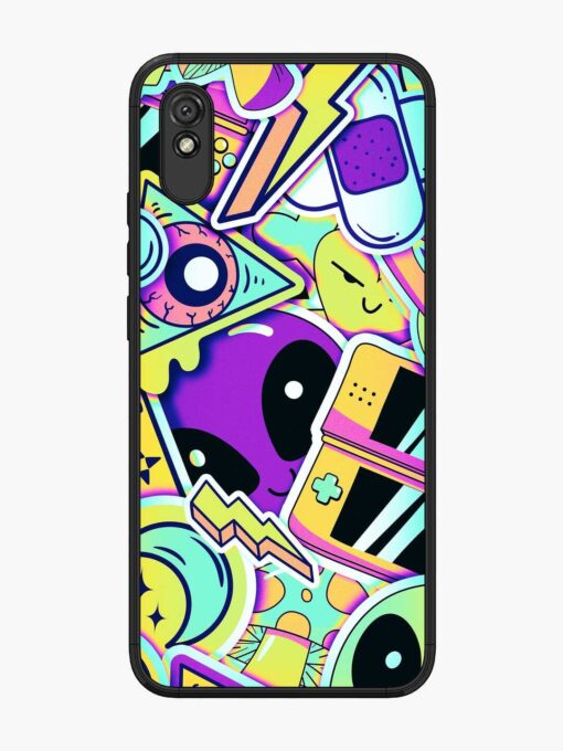 Scratch Art Glossy Metal Phone Cover for Xiaomi Redmi 9A