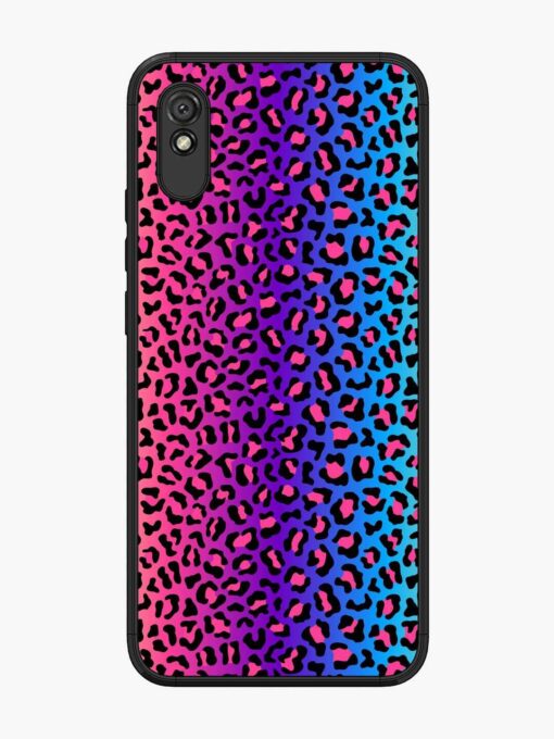 Colorful Leopard Seamless Glossy Metal Phone Cover for Xiaomi Redmi 9A Zapvi