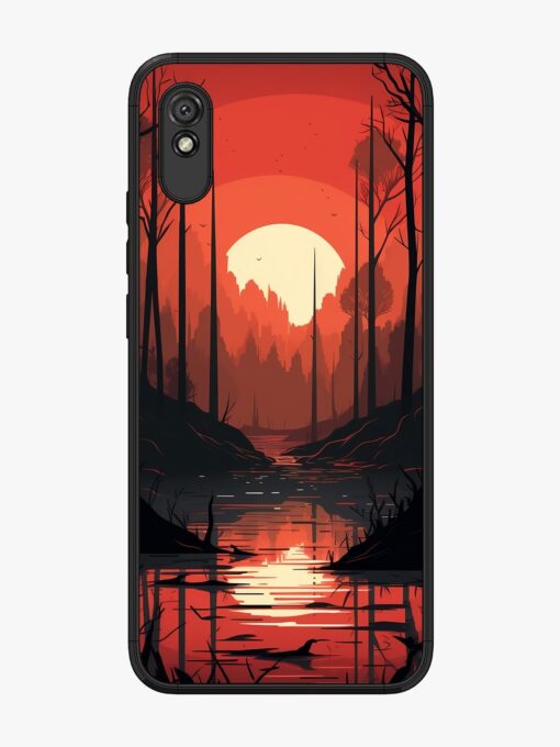 Natural Landscape Glossy Metal Phone Cover for Xiaomi Redmi 9A Zapvi