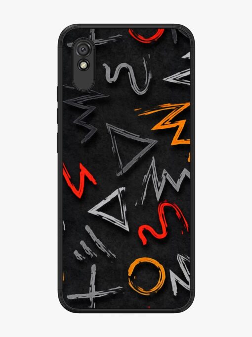 Grungy Graffiti Glossy Metal Phone Cover for Xiaomi Redmi 9A Zapvi