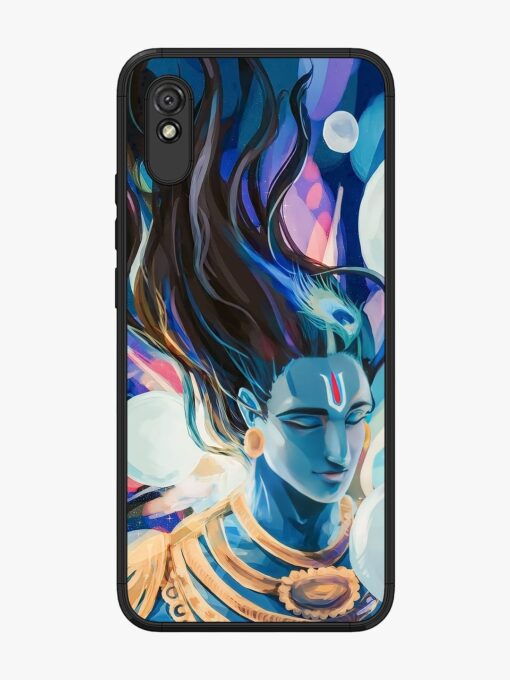 Bhagwan Sri Krishna Glossy Metal Phone Cover for Xiaomi Redmi 9A Zapvi