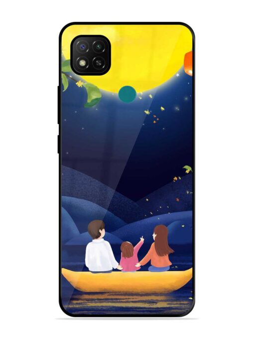 Happy Family And Beautiful View Glossy Metal Phone Cover for Xiaomi Redmi 9 Activ Zapvi