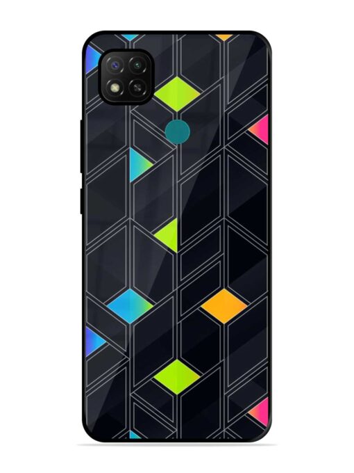 Abstract Mosaic Seamless Glossy Metal Phone Cover for Xiaomi Redmi 9 Activ Zapvi