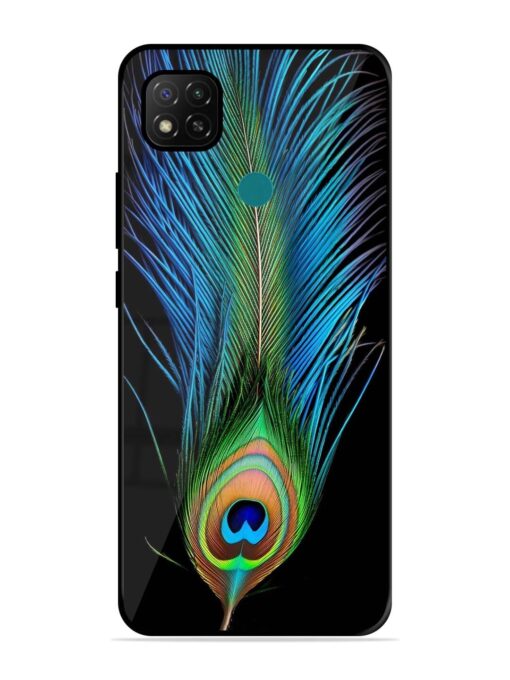 Peacock Feather Glossy Metal TPU Phone Cover for Xiaomi Redmi 9 Activ Zapvi