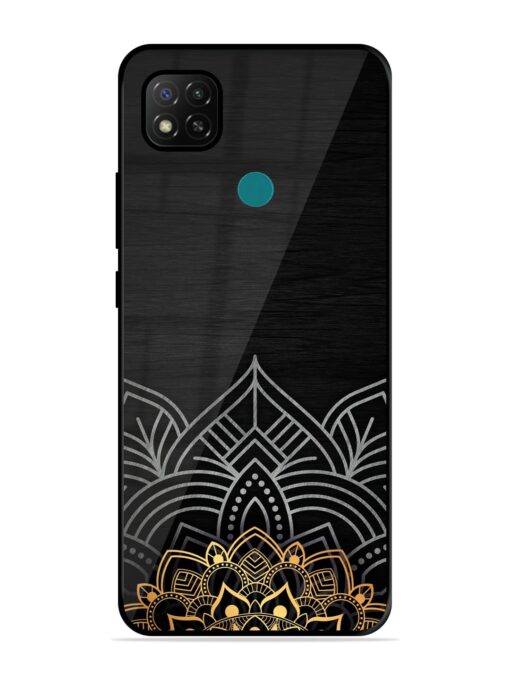 Decorative Golden Pattern Glossy Metal Phone Cover for Xiaomi Redmi 9 Activ Zapvi