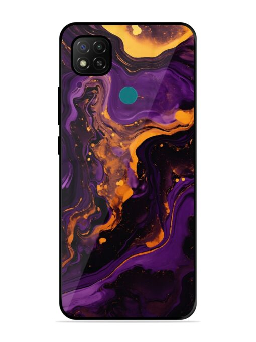 Painting Of A Purple Glossy Metal Phone Cover for Xiaomi Redmi 9 Activ Zapvi