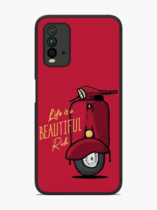 Life Is Beautiful Rides Glossy Metal Phone Cover for Xiaomi Redmi 9 Power Zapvi