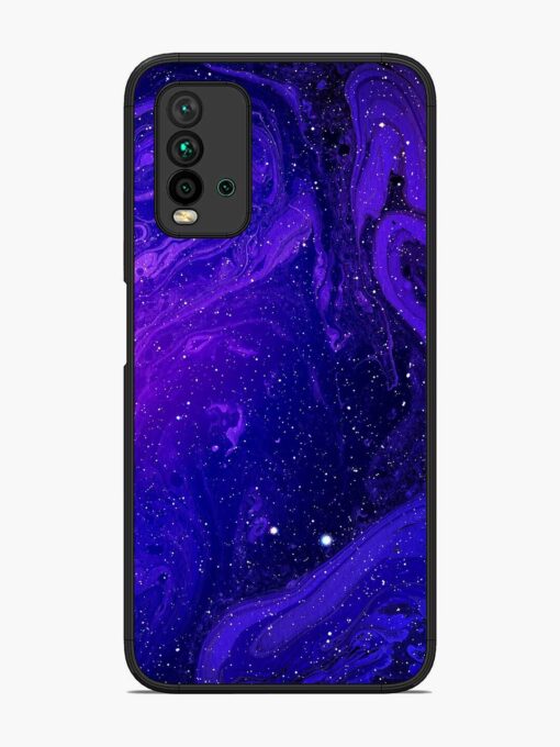 Galaxy Acrylic Abstract Art Glossy Metal Phone Cover for Xiaomi Redmi 9 Power