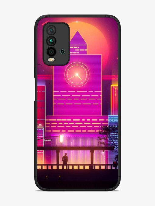 Clock Tower Glossy Metal TPU Phone Cover for Xiaomi Redmi 9 Power