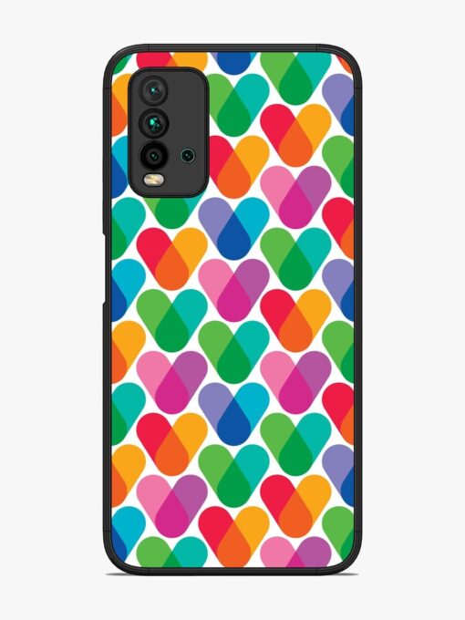 Overlapping Colors Colorful Glossy Metal TPU Phone Cover for Xiaomi Redmi 9 Power