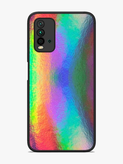 Colorful Holographic Background Glossy Metal TPU Phone Cover for Xiaomi Redmi 9 Power Zapvi