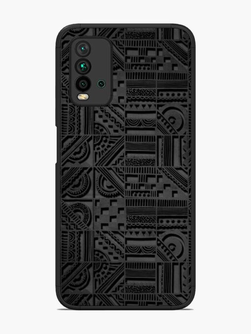 Seamless Pattern Glossy Metal Phone Cover for Xiaomi Redmi 9 Power Zapvi