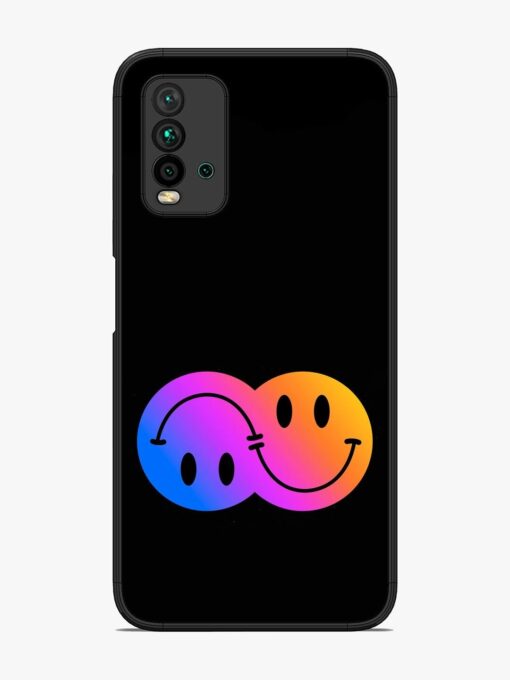 Gradient Smile Art Glossy Metal TPU Phone Cover for Xiaomi Redmi 9 Power Zapvi