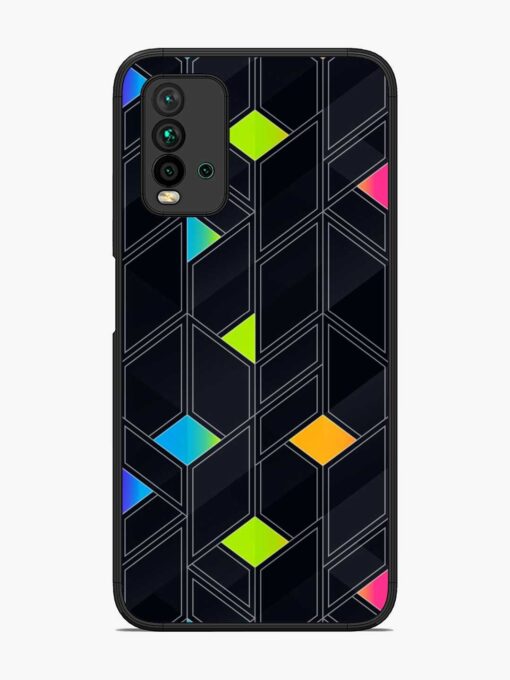 Abstract Mosaic Seamless Glossy Metal Phone Cover for Xiaomi Redmi 9 Power Zapvi