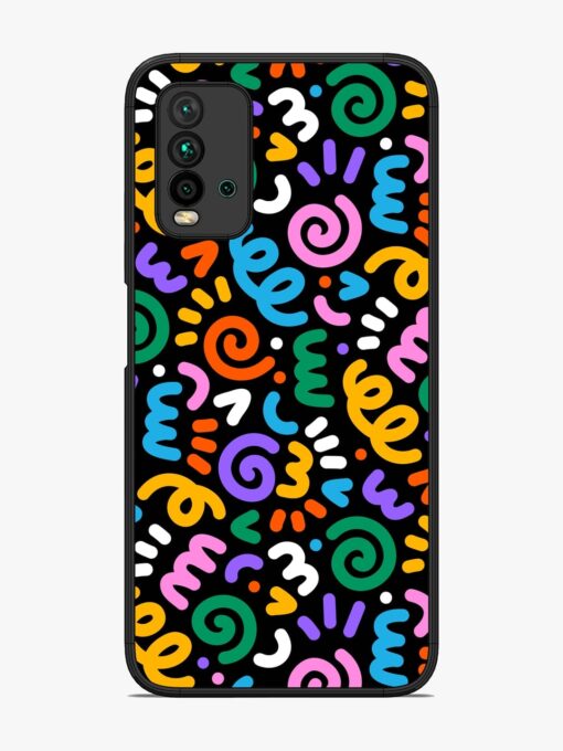 Colorful Seamless Vector Glossy Metal Phone Cover for Xiaomi Redmi 9 Power