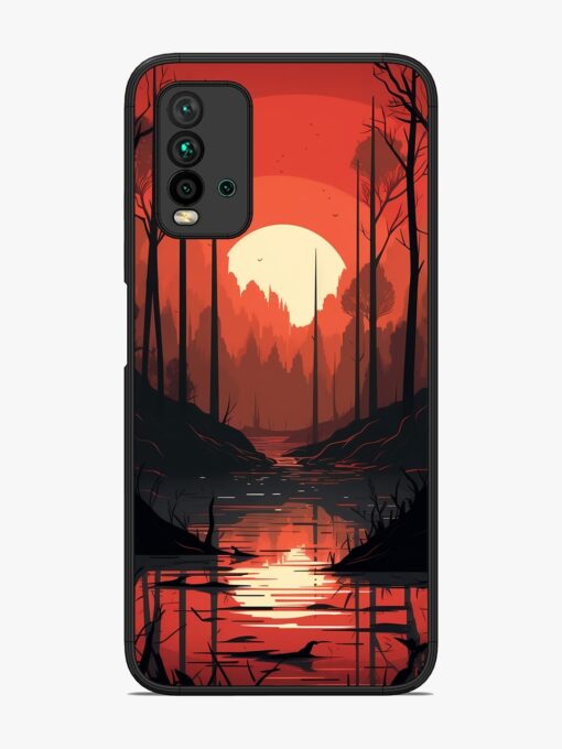 Natural Landscape Glossy Metal Phone Cover for Xiaomi Redmi 9 Power Zapvi