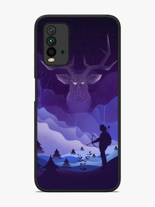 Deer Forest River Glossy Metal Phone Cover for Xiaomi Redmi 9 Power Zapvi