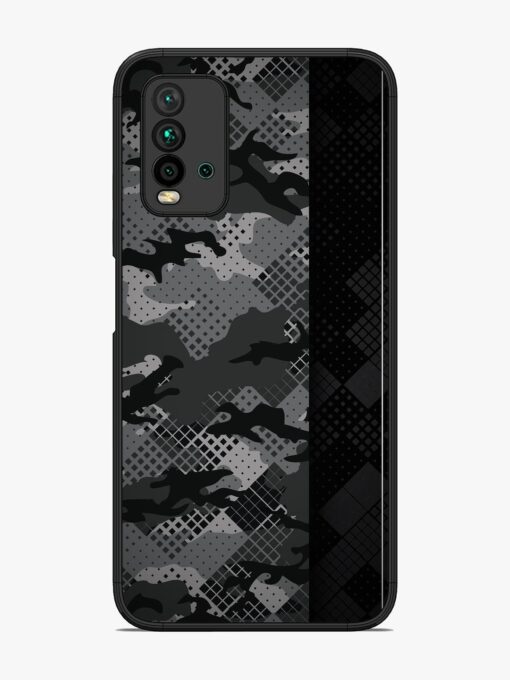 Dark Camouflage Glossy Metal Phone Cover for Xiaomi Redmi 9 Power Zapvi