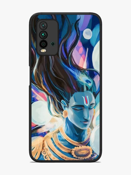 Bhagwan Sri Krishna Glossy Metal Phone Cover for Xiaomi Redmi 9 Power Zapvi