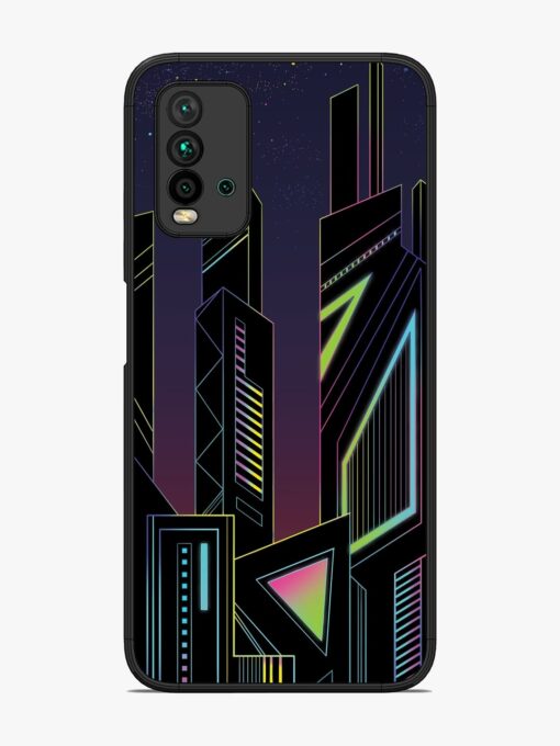 Neon Dreamscape Glossy Metal Phone Cover for Xiaomi Redmi 9 Power Zapvi