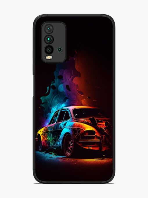 High Classic Car Art Glossy Metal Phone Cover for Xiaomi Redmi 9 Power Zapvi