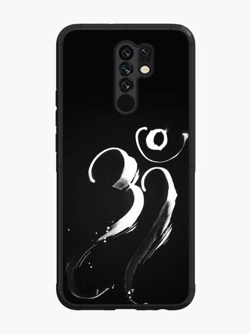 Om Logo Glossy Metal Phone Cover for Xiaomi Redmi 9 Prime Zapvi