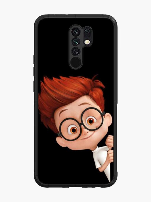 Smart Boy Cartoon Glossy Metal Phone Cover for Xiaomi Redmi 9 Prime Zapvi