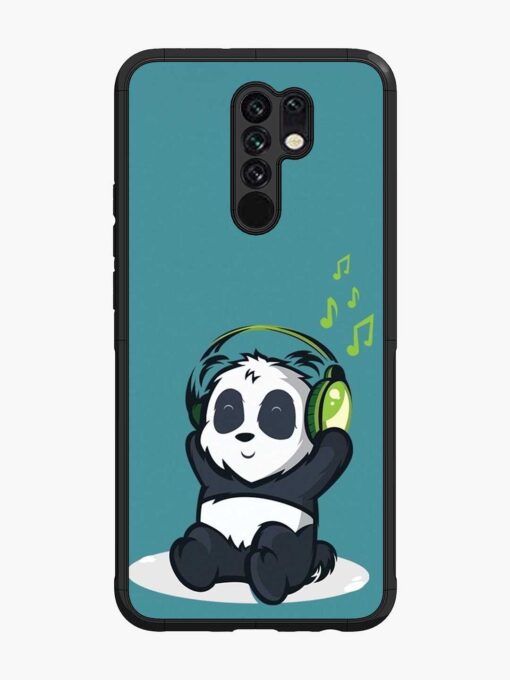 Music Panda Glossy Metal Phone Cover for Xiaomi Redmi 9 Prime Zapvi