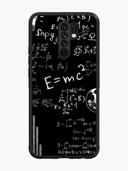 E=Mc2 Mass?Energy Equivalence Glossy Metal Phone Cover for Xiaomi Redmi 9 Prime Zapvi