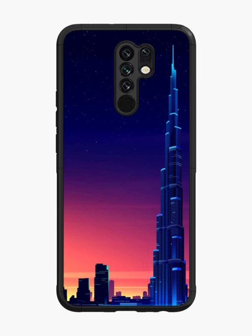 Burj Khalifa Abstract Glossy Metal Phone Cover for Xiaomi Redmi 9 Prime Zapvi