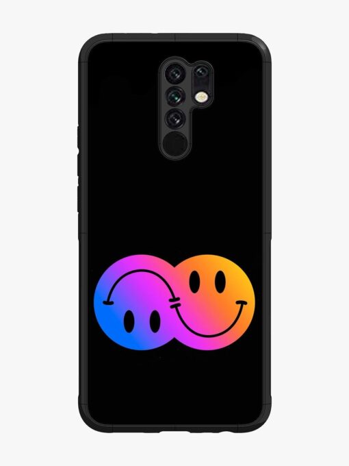 Gradient Smile Art Glossy Metal TPU Phone Cover for Xiaomi Redmi 9 Prime Zapvi