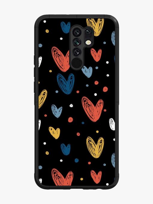 Happy Valentines Day Glossy Metal TPU Phone Cover for Xiaomi Redmi 9 Prime Zapvi