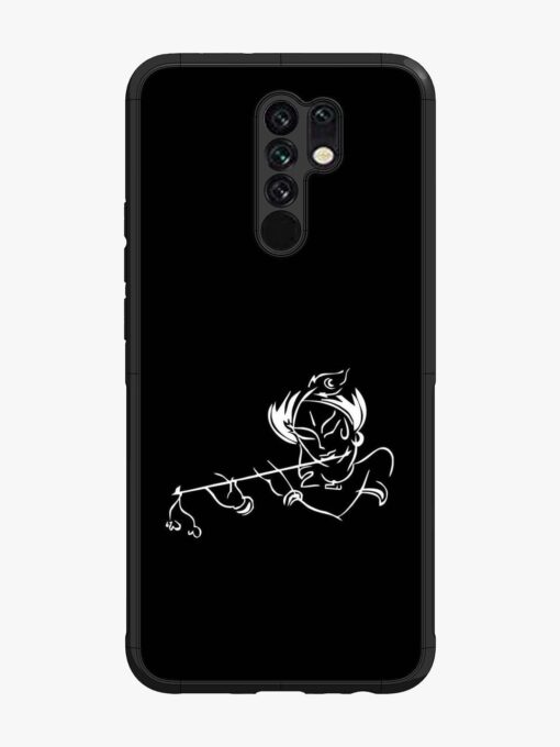 Krishna Flute Glossy Metal Phone Cover for Xiaomi Redmi 9 Prime