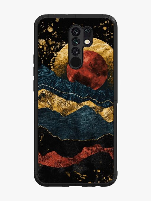 Gold Painting View Glossy Metal Phone Cover for Xiaomi Redmi 9 Prime Zapvi