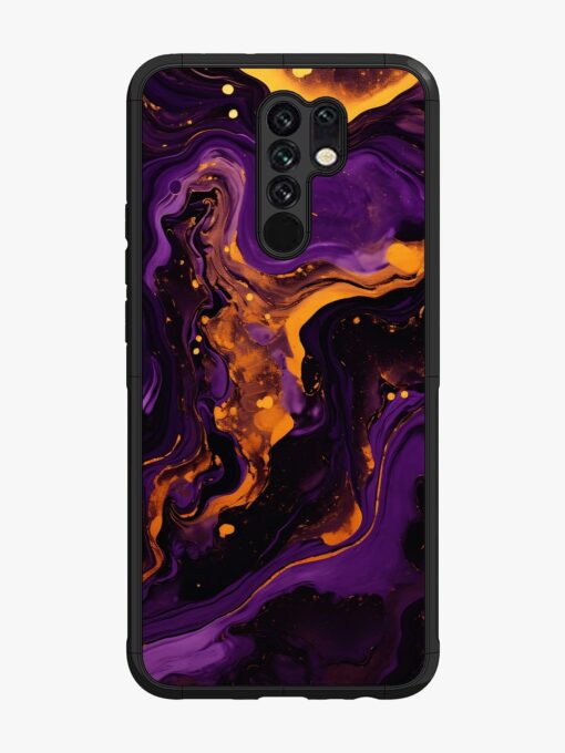 Painting Of A Purple Glossy Metal Phone Cover for Xiaomi Redmi 9 Prime Zapvi