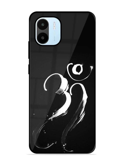 Om Logo Glossy Metal Phone Cover for Xiaomi Redmi A1 (2022)