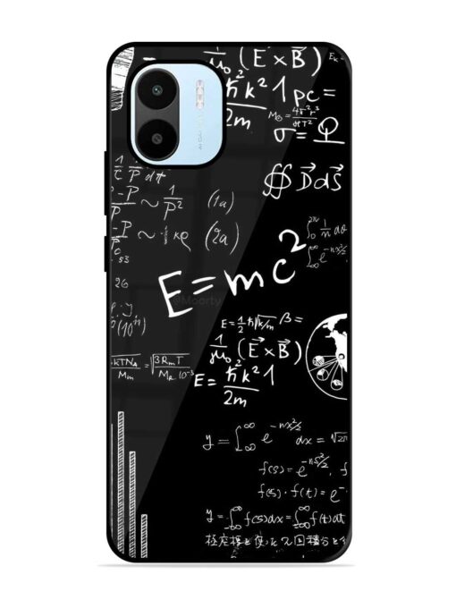 E=Mc2 Mass?Energy Equivalence Glossy Metal Phone Cover for Xiaomi Redmi A1 (2022)