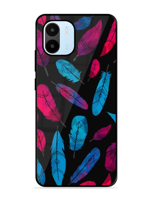 Feather Art Glossy Metal Phone Cover for Xiaomi Redmi A1 (2022)