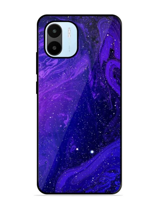 Galaxy Acrylic Abstract Art Glossy Metal Phone Cover for Xiaomi Redmi A1 (2022)