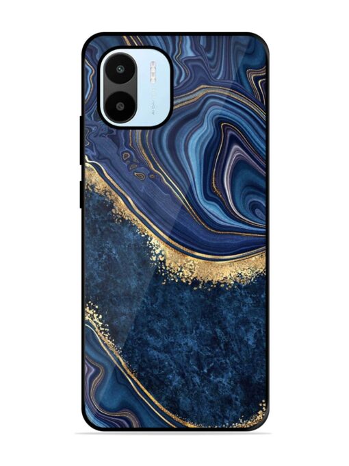 Abstract Background Blue Glossy Metal TPU Phone Cover for Xiaomi Redmi A1 (2022) Zapvi