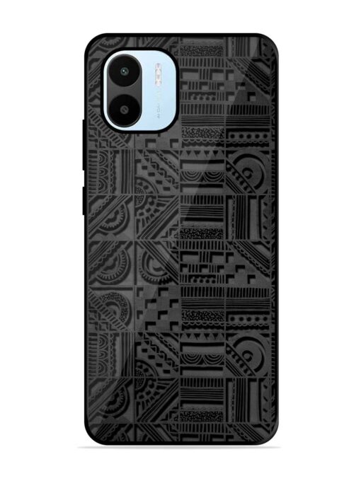 Seamless Pattern Glossy Metal Phone Cover for Xiaomi Redmi A1 (2022)