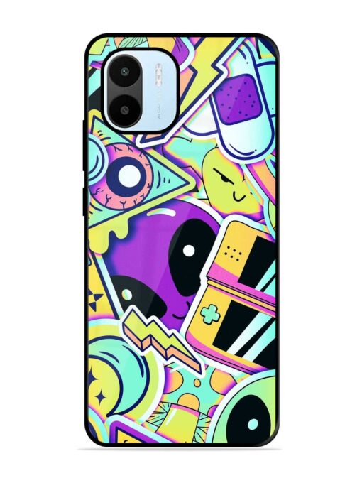 Scratch Art Glossy Metal Phone Cover for Xiaomi Redmi A1 (2022)