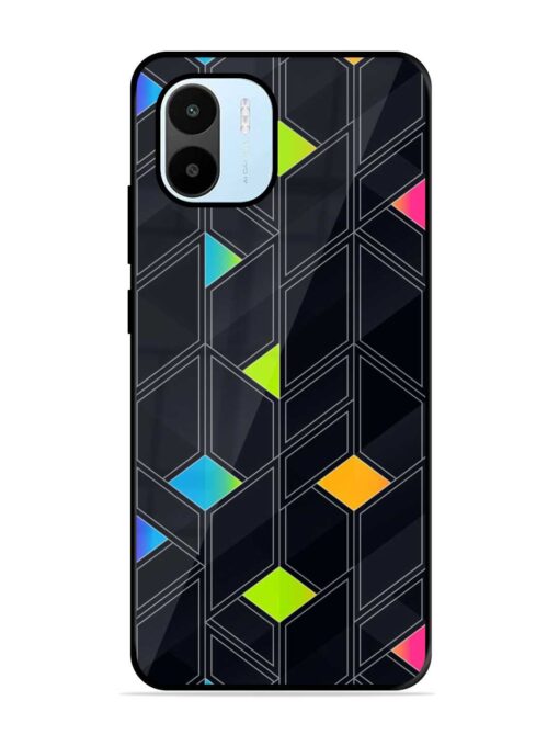 Abstract Mosaic Seamless Glossy Metal Phone Cover for Xiaomi Redmi A1 (2022)